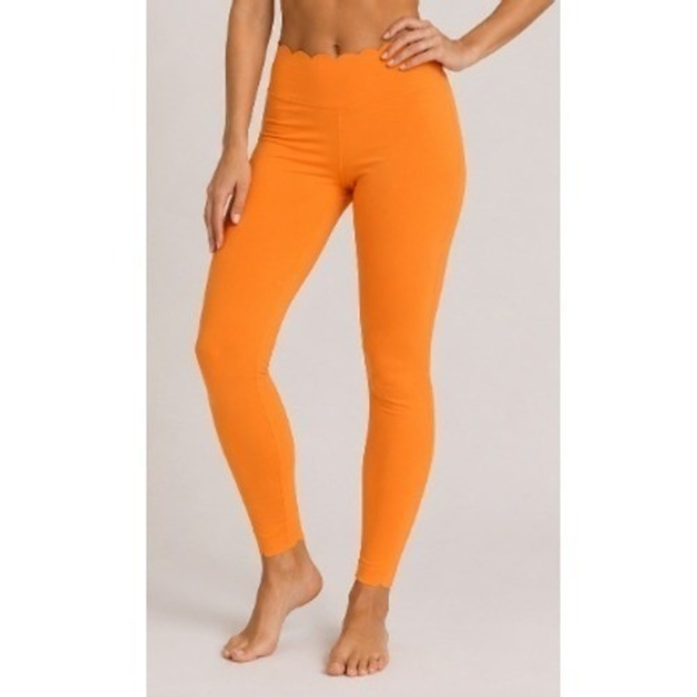 WISKII Women's Flameorange 7/8‎ High-Waist Energy Leggings Size M NWT